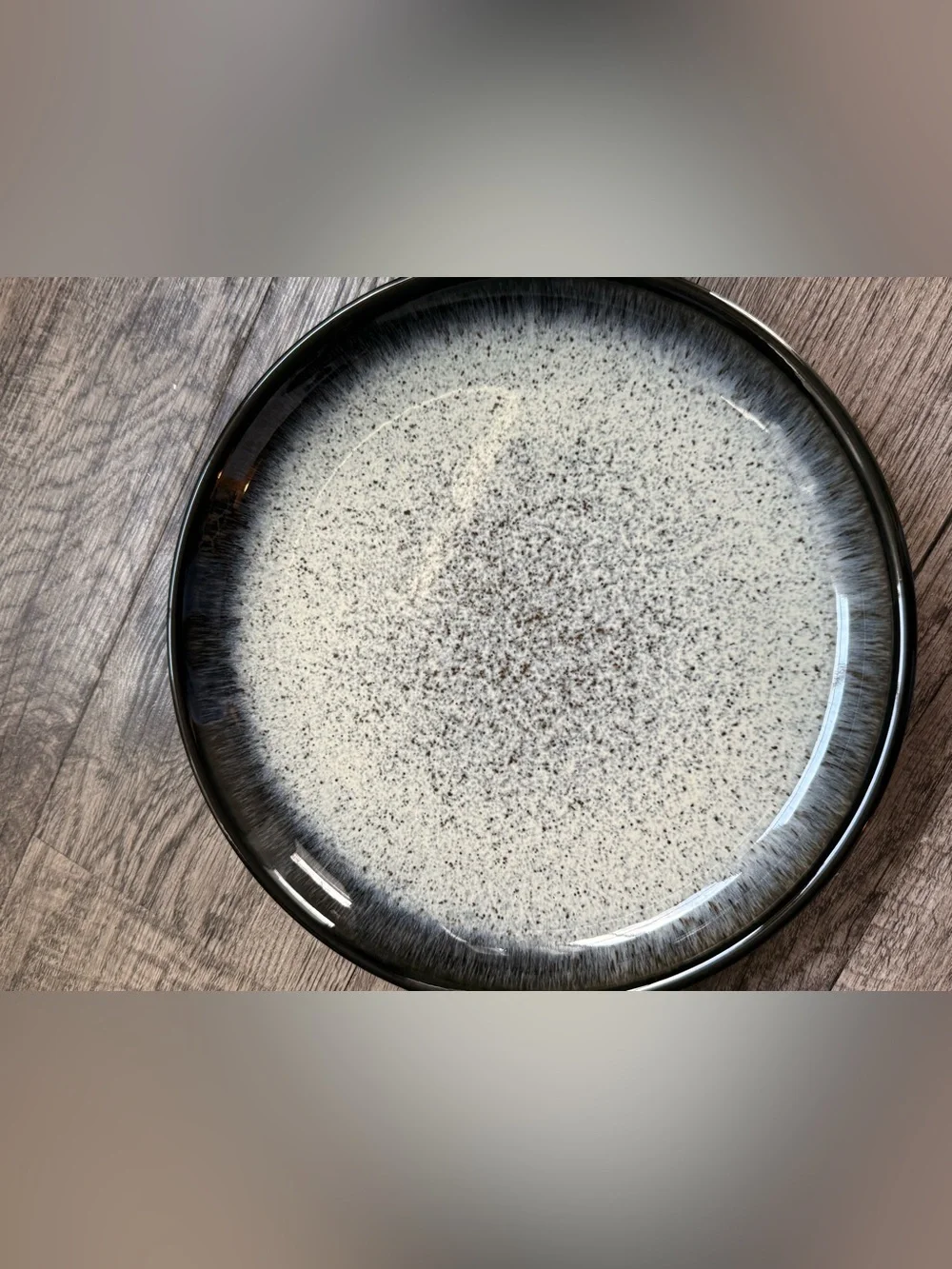 Denby Grey Speckle Glazed Dinner Plate - Grey